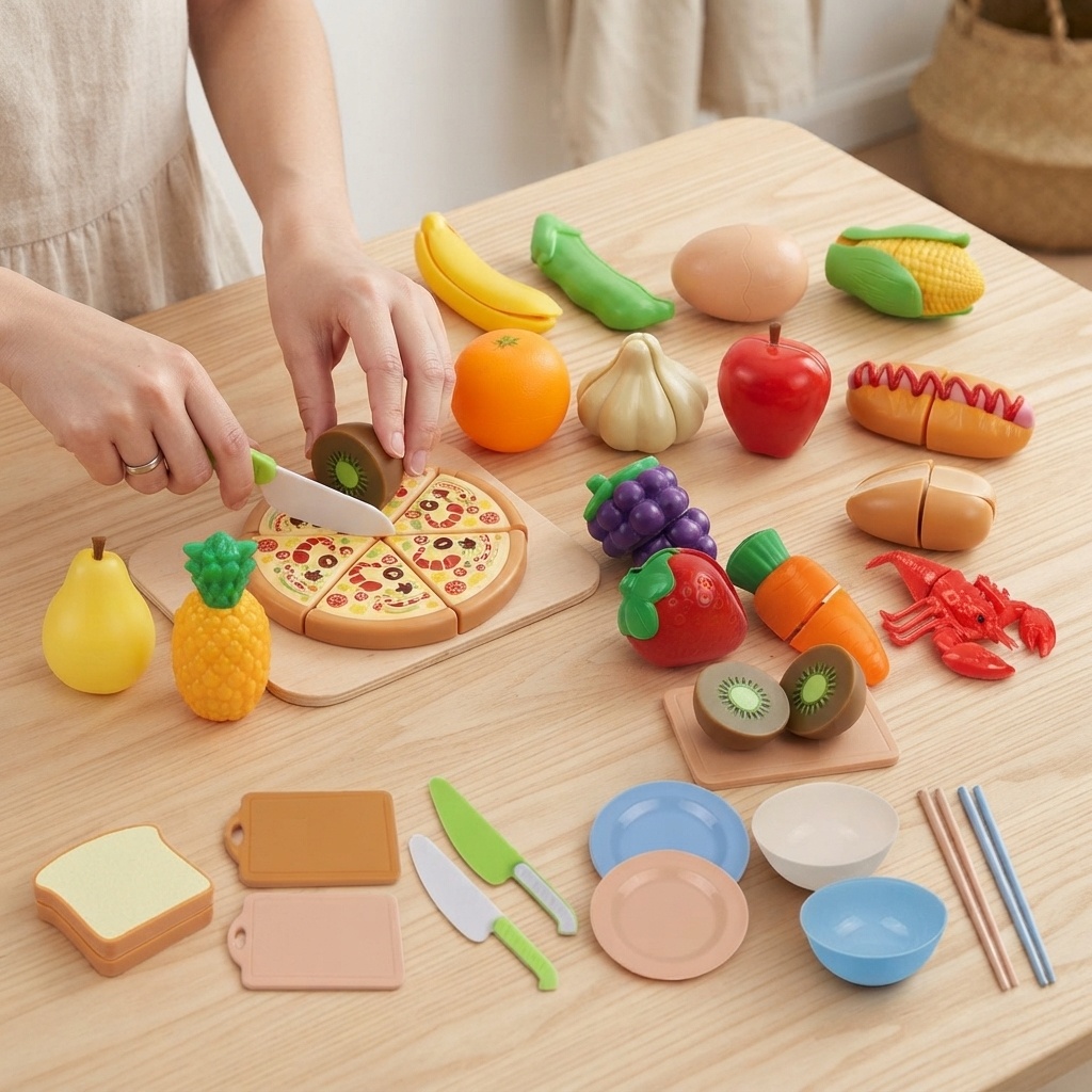 2026 Brinquedo de Comida Monte - Kitchen Kids Baking Set avaliação e preço
