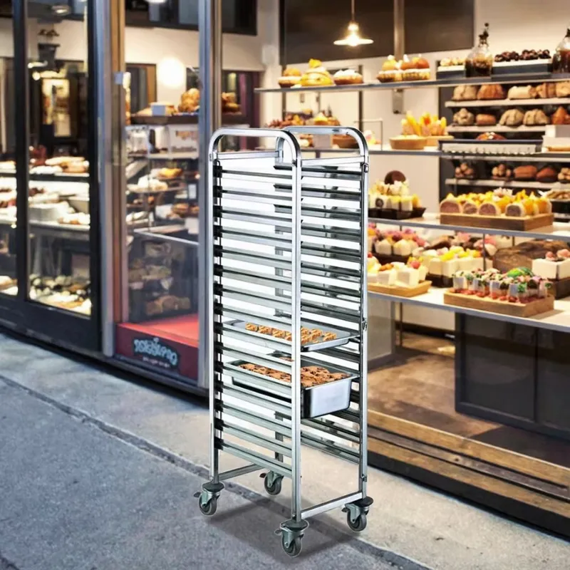 Carrinho de Aço Inoxidável Ref - Kitchen Baking Cart avaliação e preço