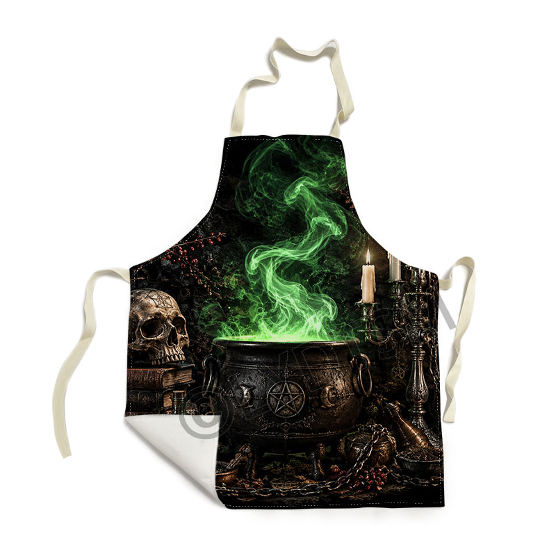 Avental Gótico de Bruxa Oculta - Kitchen Witch Baking avaliação e preço
